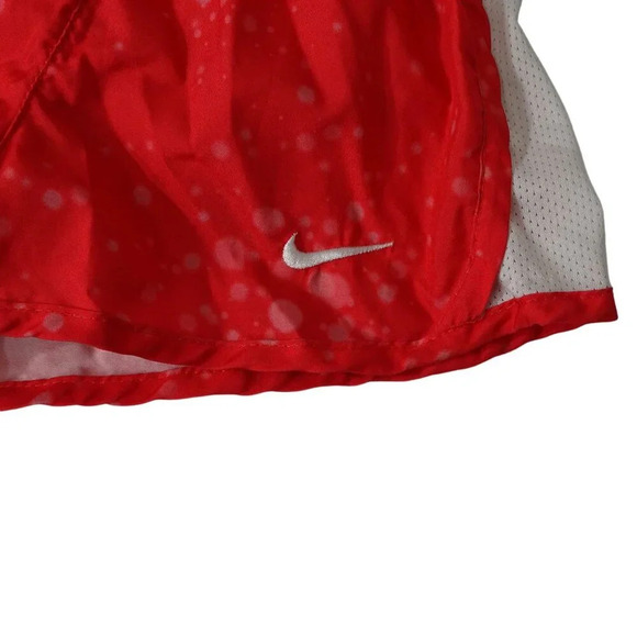 Nike Dri-Fit Girls Athletic Running Shorts Red Size 4T with Mesh Sides Liner - Picture 7 of 9